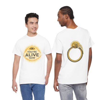 You're Alive Now T-Shirt White - Allegedly Enlightened